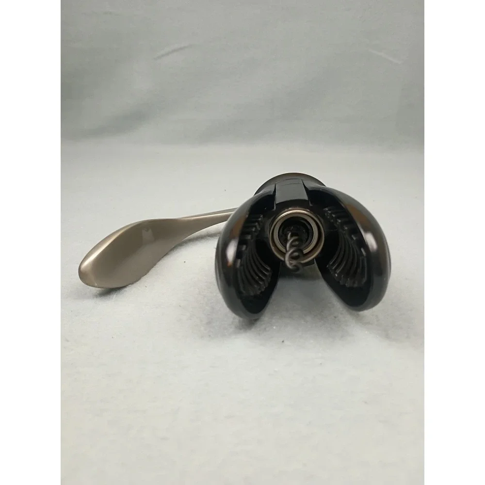 Turning Leaf Lever Style Wine Bottle Opener Corkscrew Black and Gold